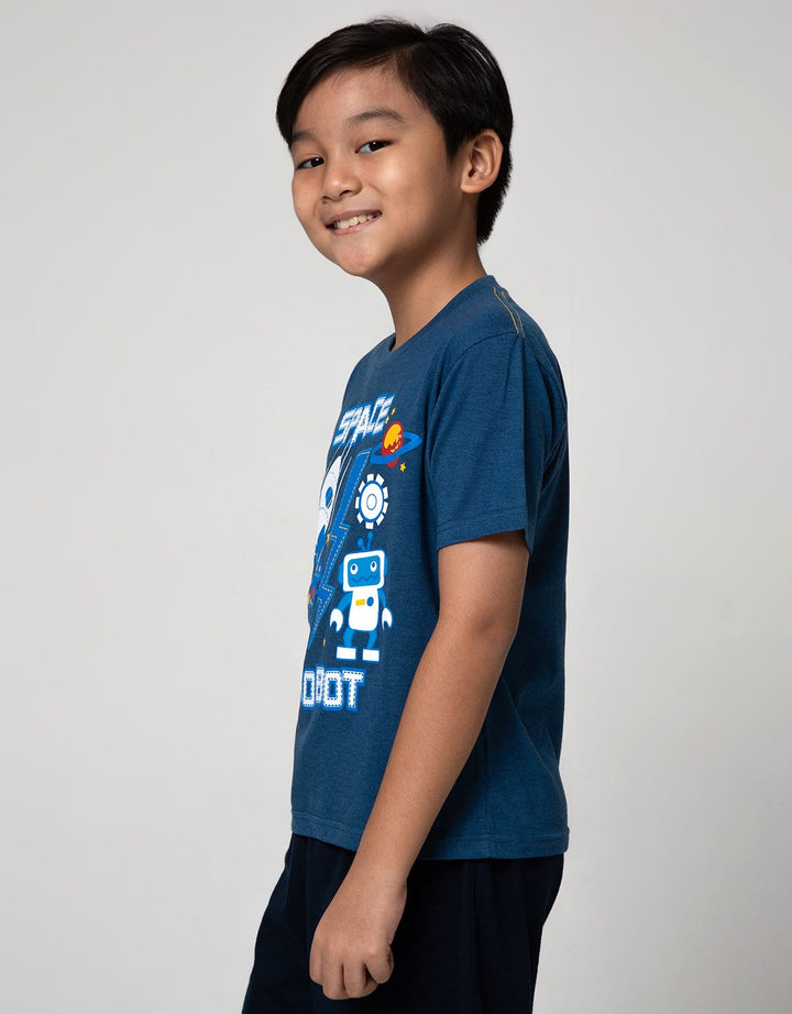 Little M Short Sleeve T-Shirt Space Robot