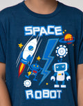Little M Short Sleeve T-Shirt Space Robot