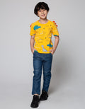 Little M Short Sleeve T-Shirt Dino Cucuk Shoulder