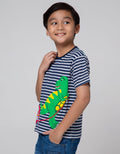 Little M Stripe Dino Boys T-Shirt