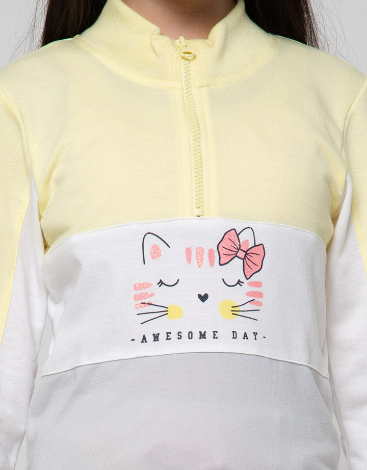 Aero Sweatshirt Smile Cat Resleting