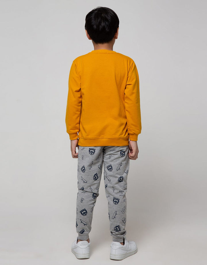 Aero Set Sweatshirt Knitting Non Hoody Bear