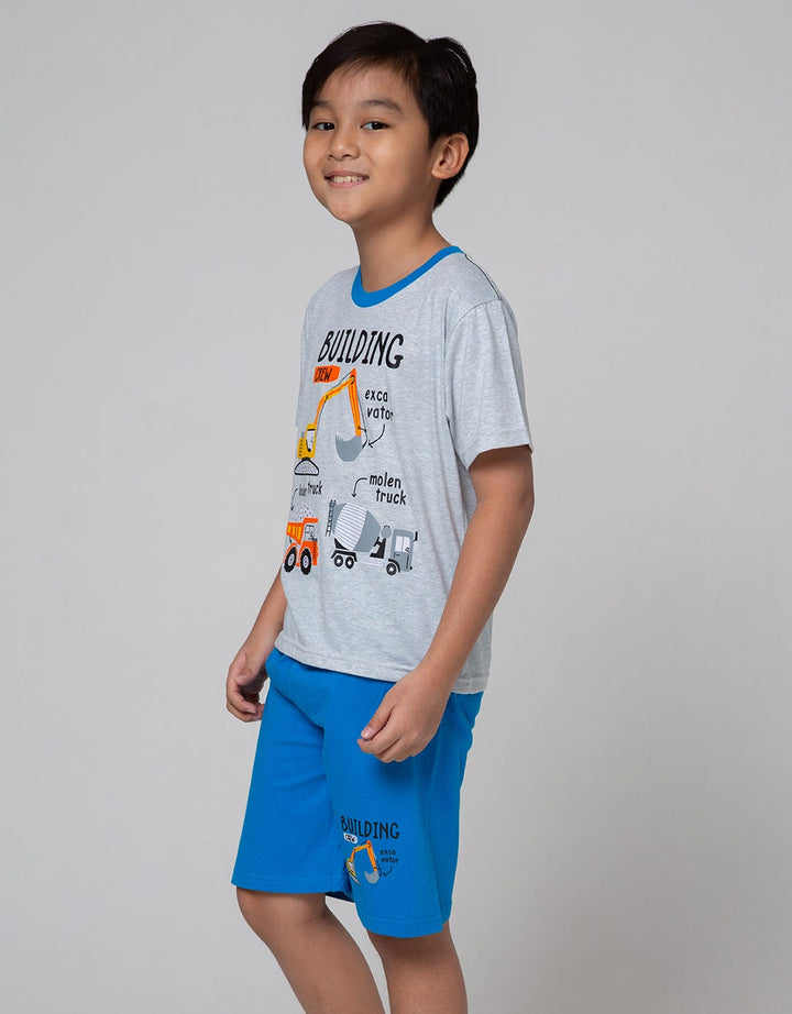 Little M Top Bottom Building T-Shirt Set