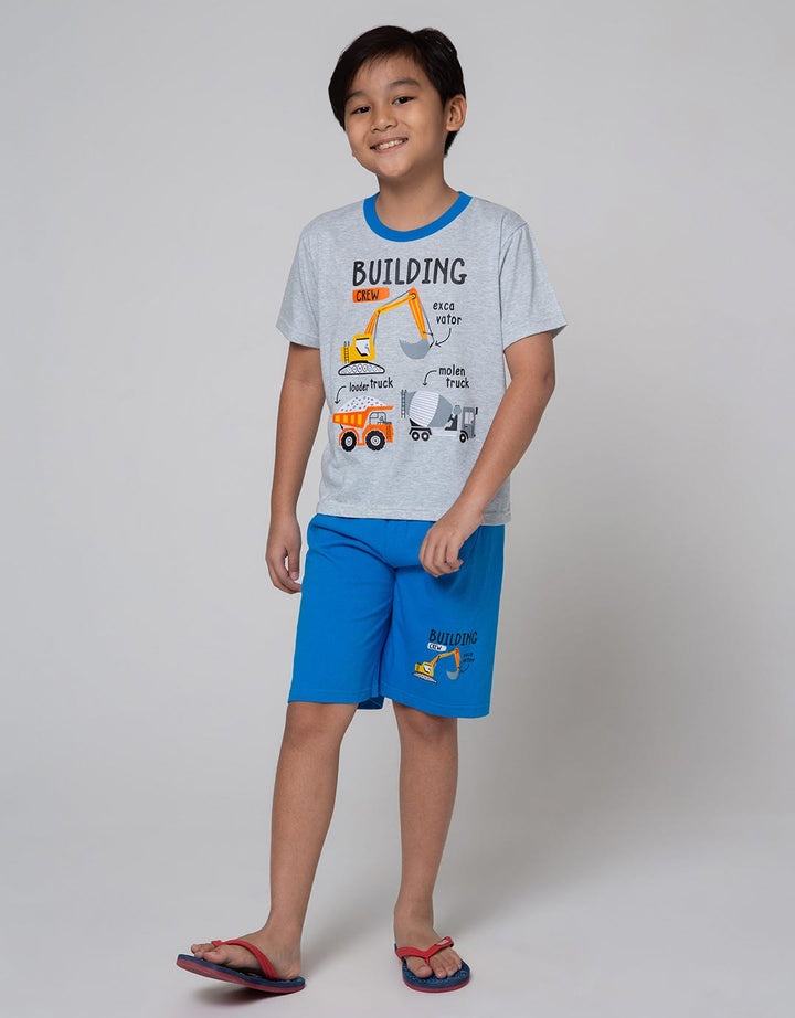 Little M Top Bottom Building T-Shirt Set