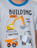 Little M Top Bottom Building T-Shirt Set