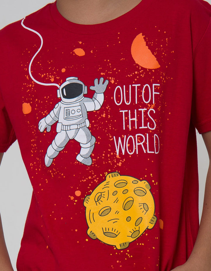 Little M Short Sleeve T-Shirt Best But Out Of This World
