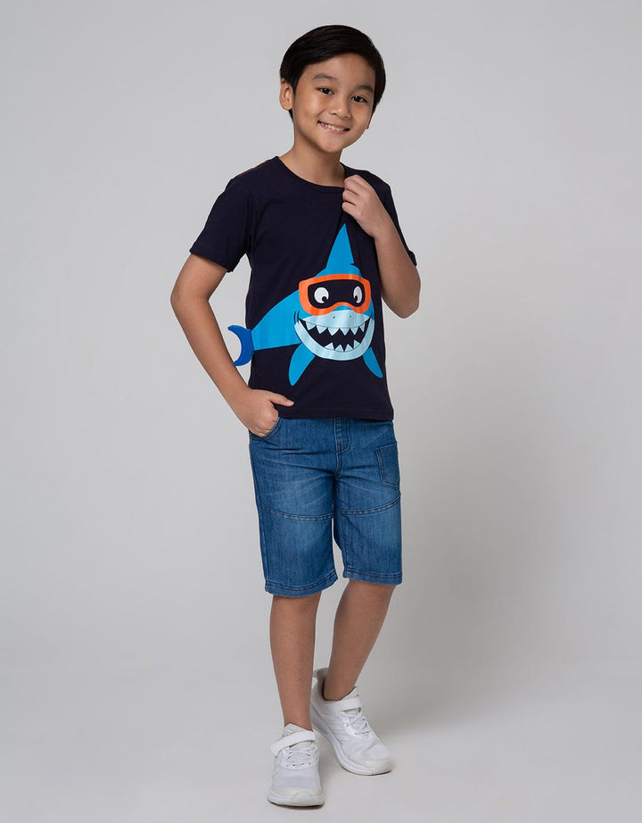 Little M Short Sleeve T-Shirt Shark App