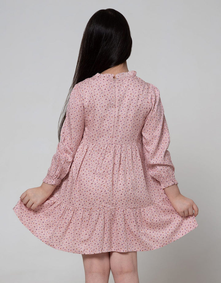 Aero Long Sleeve Dress Ruffle Karet