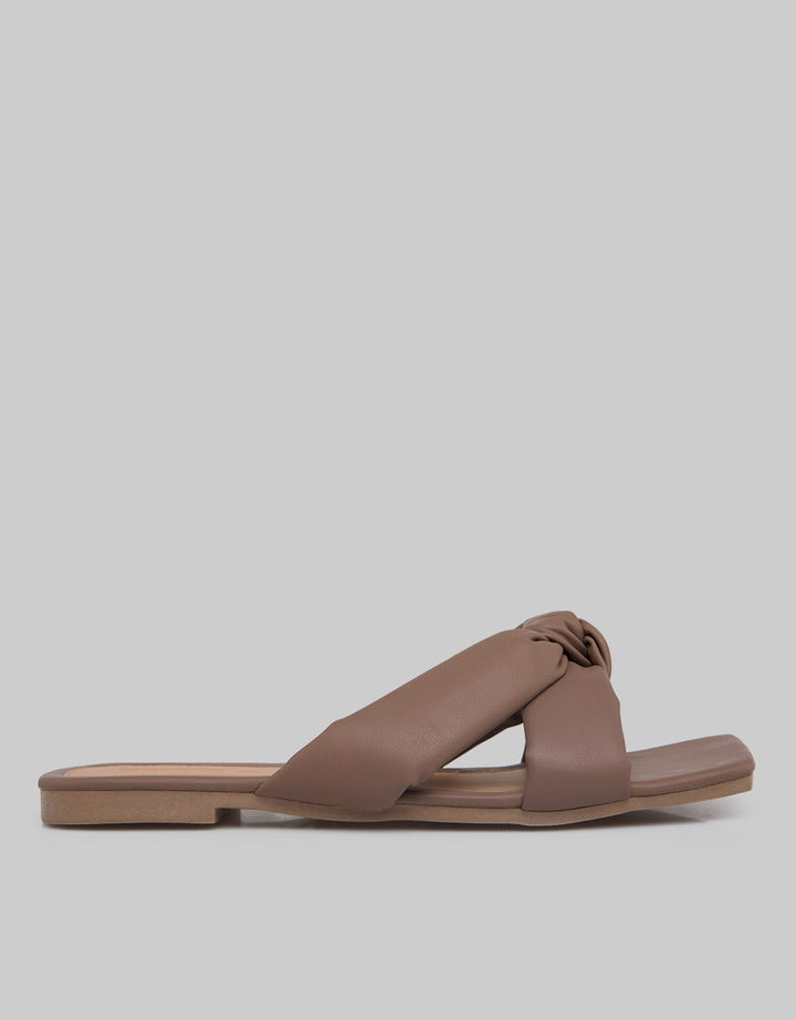 Details Slipper Sandals Tied Strap