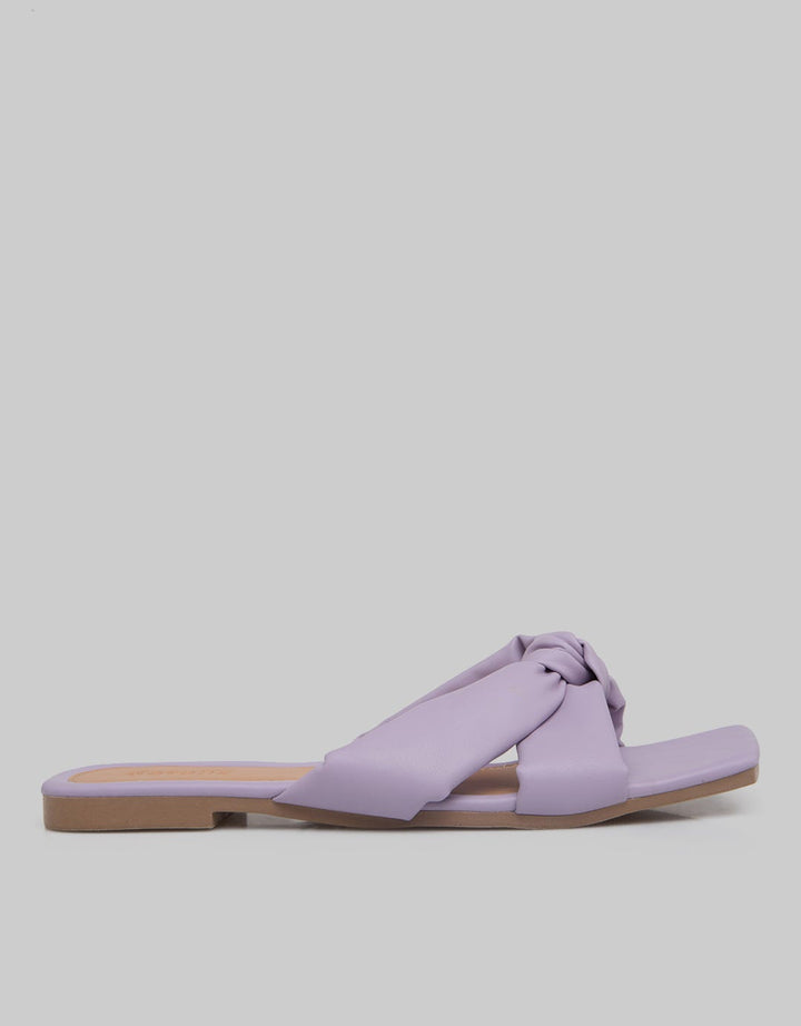Details Slipper Sandals Tied Strap