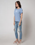 Nevada Short Sleeve T-Shirt Print Stripe Hope