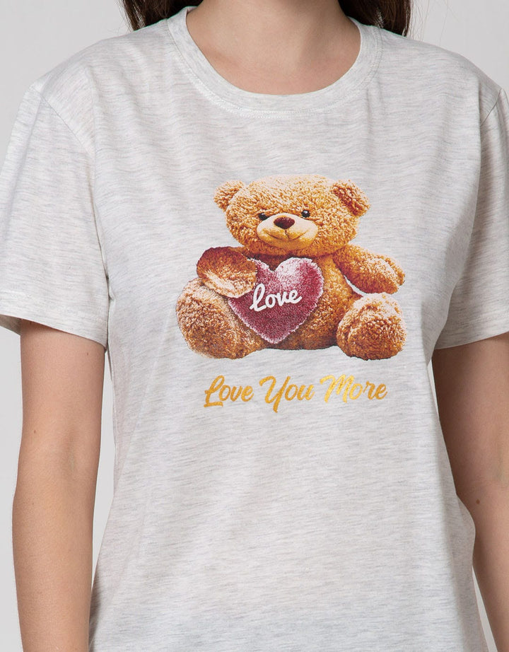 Nevada Short Sleeve T-Shirt Print Bear Love You More