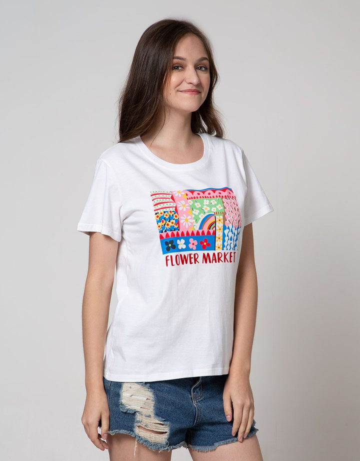 Nevada Short Sleeve T-Shirt Flower Market