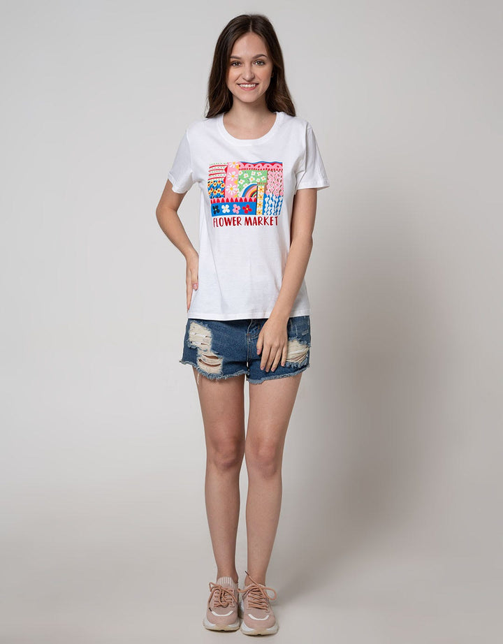 Nevada Short Sleeve T-Shirt Flower Market