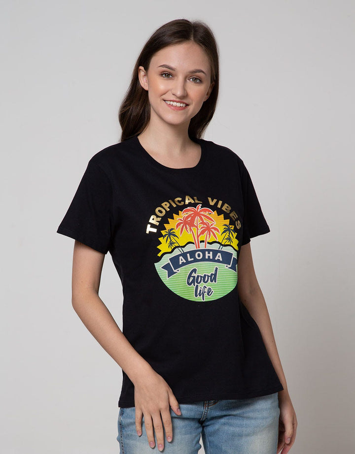 Nevada Short Sleeve Aloha Print T-Shirt