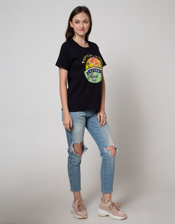 Nevada Short Sleeve Aloha Print T-Shirt