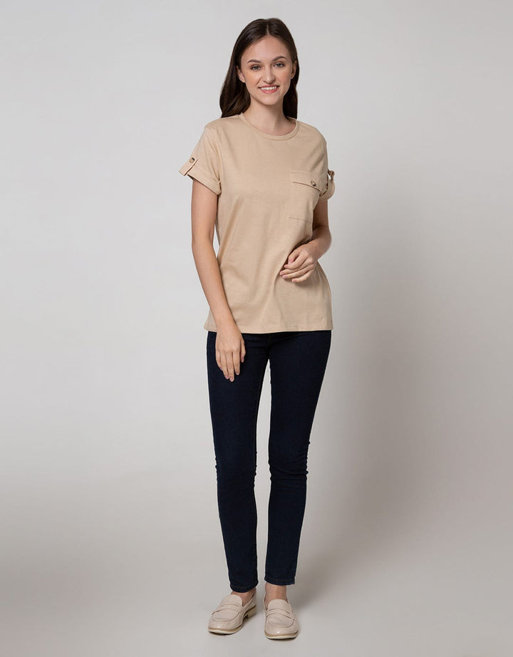 Connexion Short Sleeve T-Shirt With Pocket Button