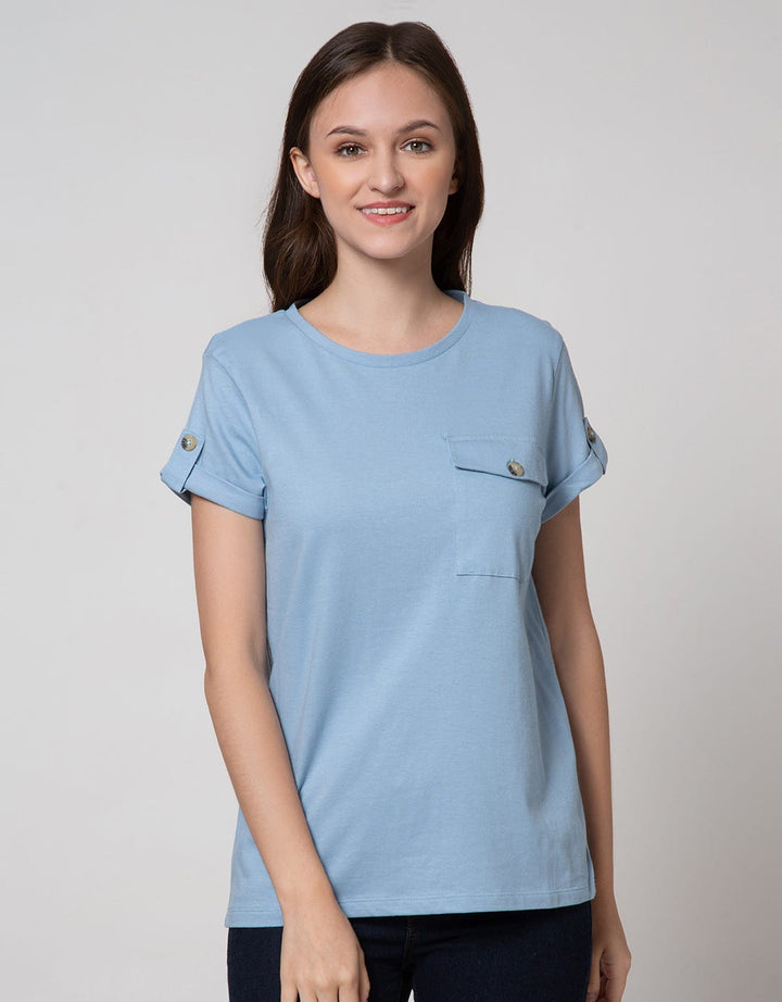 Connexion Short Sleeve T-Shirt With Pocket Button
