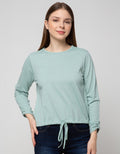 Connexion T-Shirt Long Sleeve Drawstring Textured