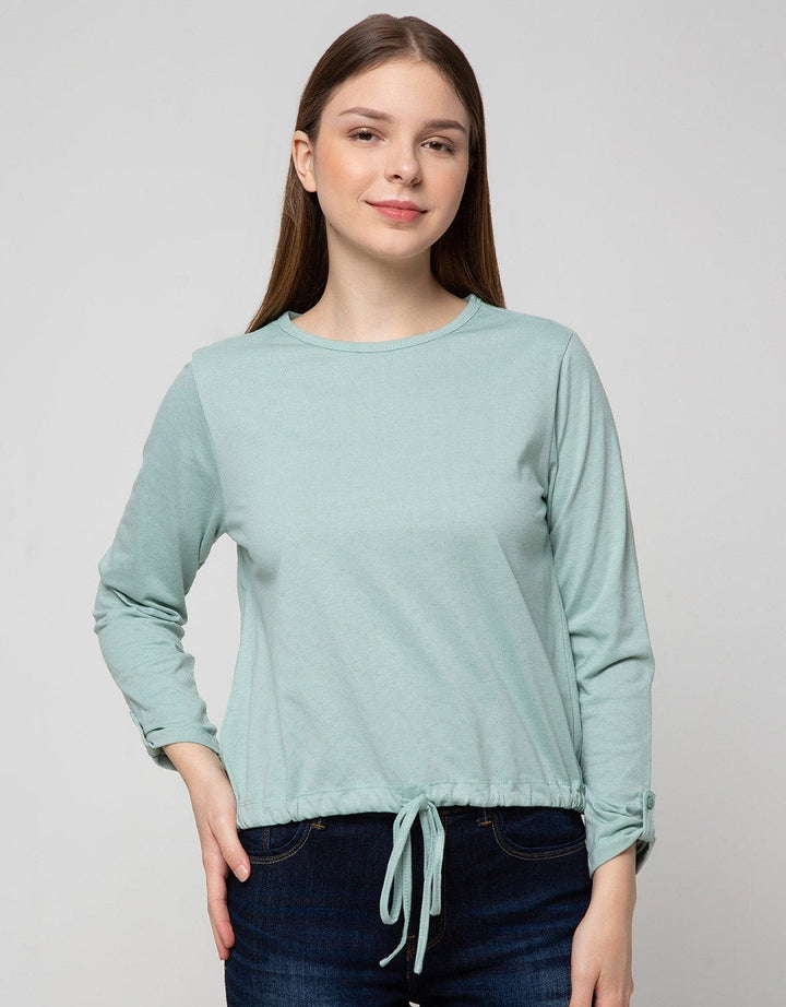 Connexion T-Shirt Long Sleeve Drawstring Textured