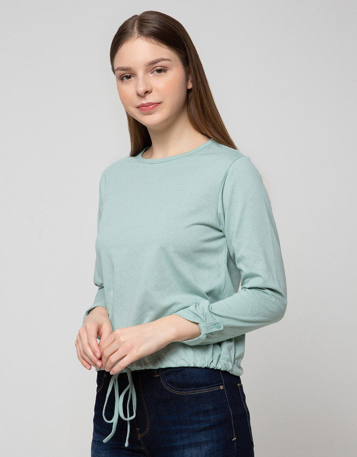 Connexion T-Shirt Long Sleeve Drawstring Textured