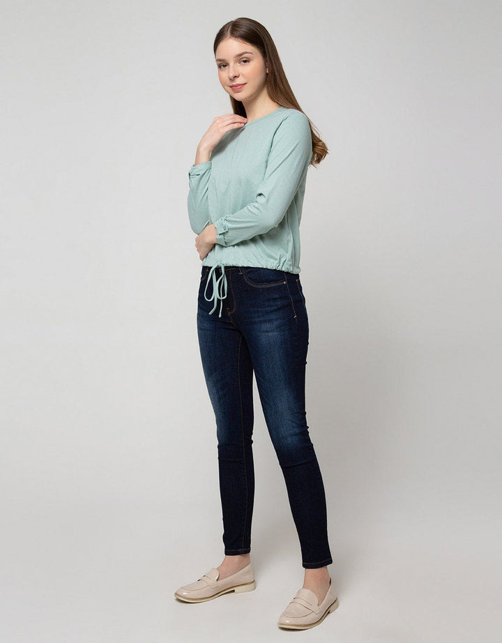 Connexion T-Shirt Long Sleeve Drawstring Textured