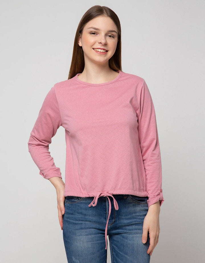 Connexion T-Shirt Long Sleeve Drawstring Textured