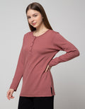 Connexion Long Sleeve T-Shirt Knit Vertical Poly