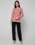 Connexion Long Sleeve T-Shirt Stripe Vertical Spandex