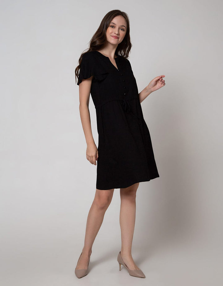 Connexion Short Sleeve Mini Dress Ruffle