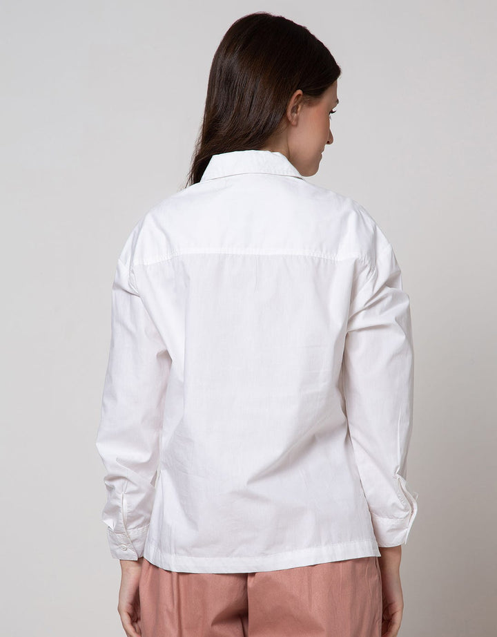 Disney Long Sleeve Shirt Blogger Minnie Outline Pocket