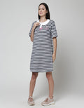 Disney Short Sleeve Midi Dress Marie Yarn Dyed Stripe