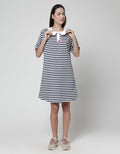 Disney Short Sleeve Midi Dress Marie Yarn Dyed Stripe