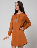 Nevada Long Sleeve Midi Dress Bts With Checks