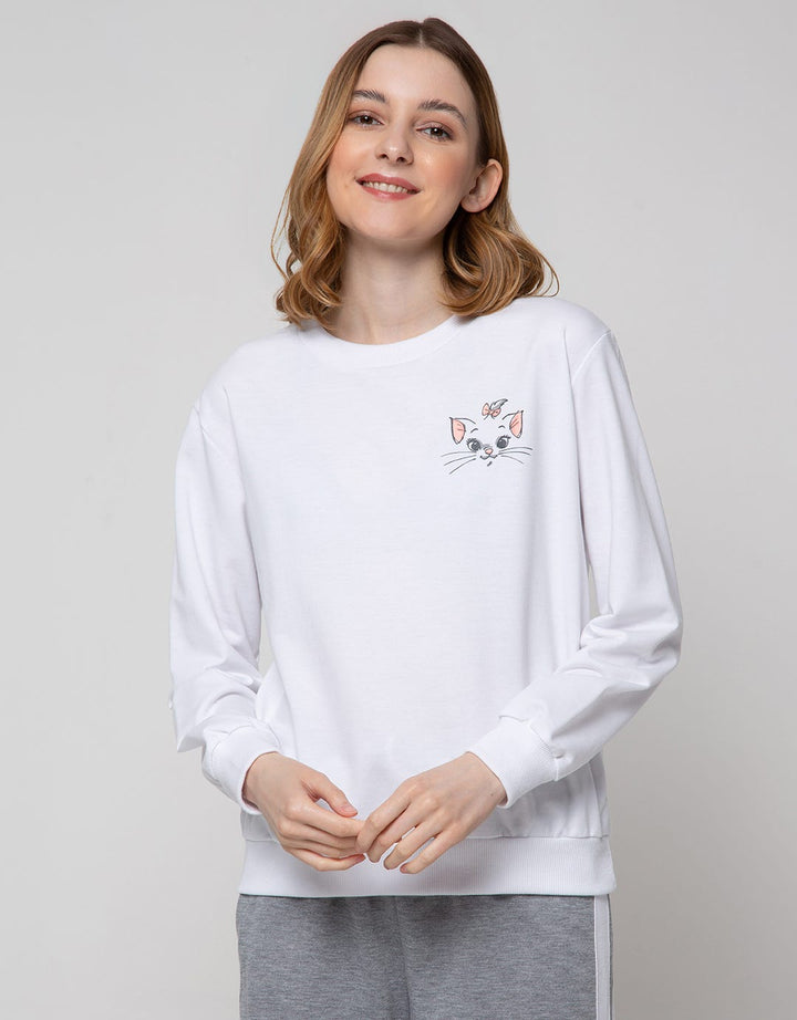 Disney Marie Outline Sweatshirt
