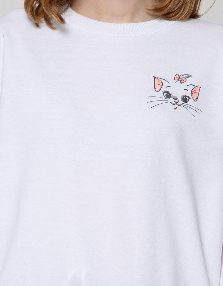 Disney Marie Outline Sweatshirt