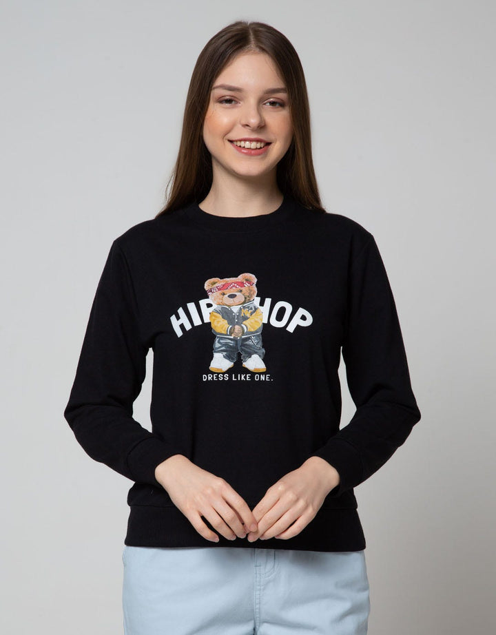Nevada Sweatshirt Solid Bear Hiphop