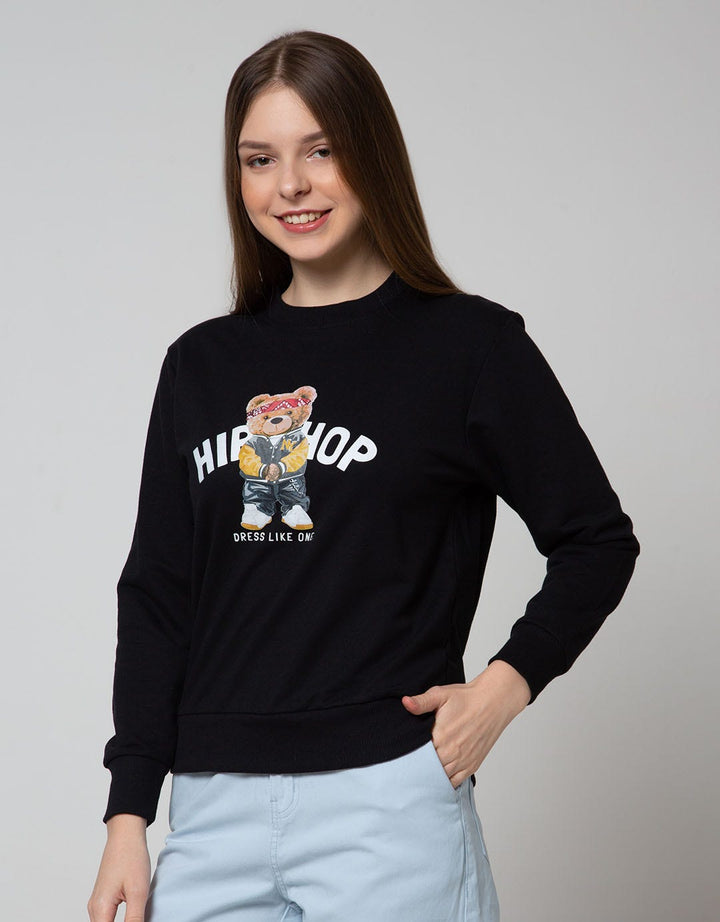 Nevada Sweatshirt Solid Bear Hiphop