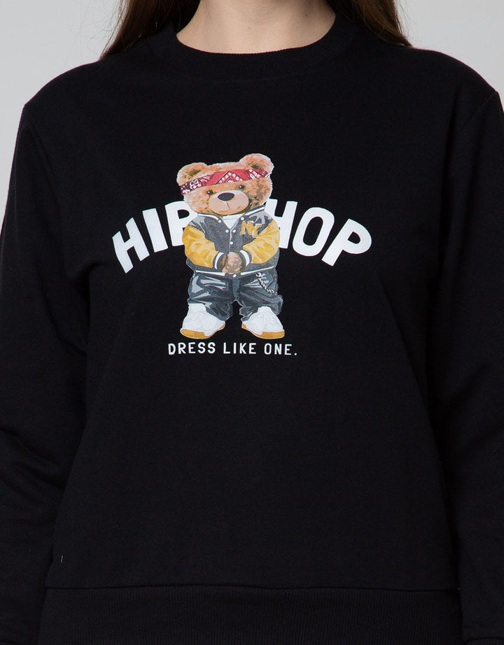 Nevada Sweatshirt Solid Bear Hiphop