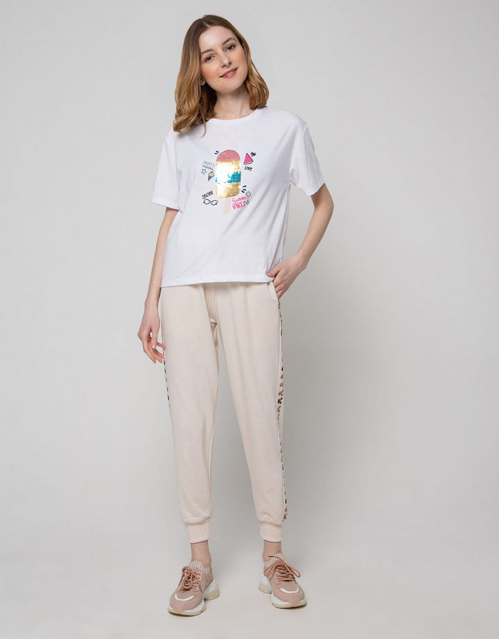 Disney Blogger Mickey Head Lining Jogger Pants