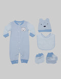 Pipiniko Layette Set Of 5 Stripes 