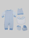 Pipiniko Layette Set Of 5 Stripes 