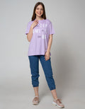 Nevada Short Sleeve Oversized Keep Smiling T-Shirt