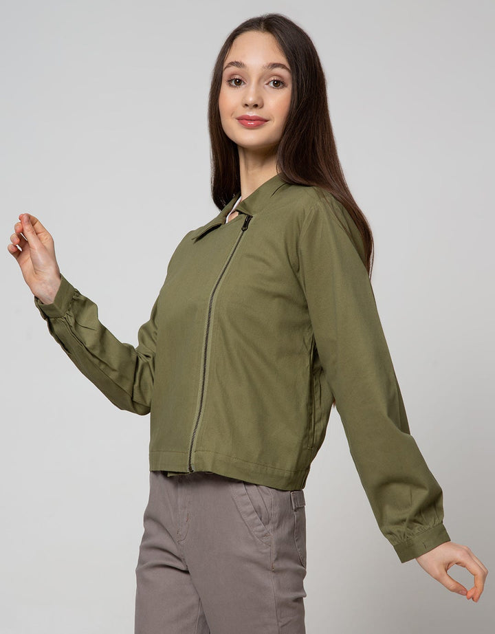 Details Jacket Crop Twill