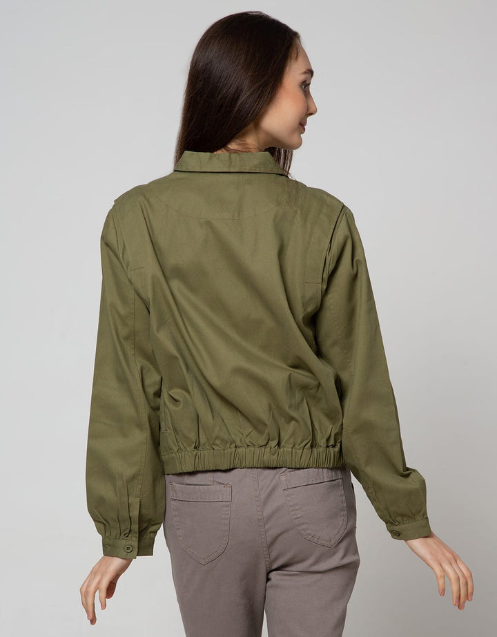 Details Jacket Crop Twill