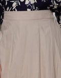 Details Midi Skirt Woven With Asymetric Cut N Sew