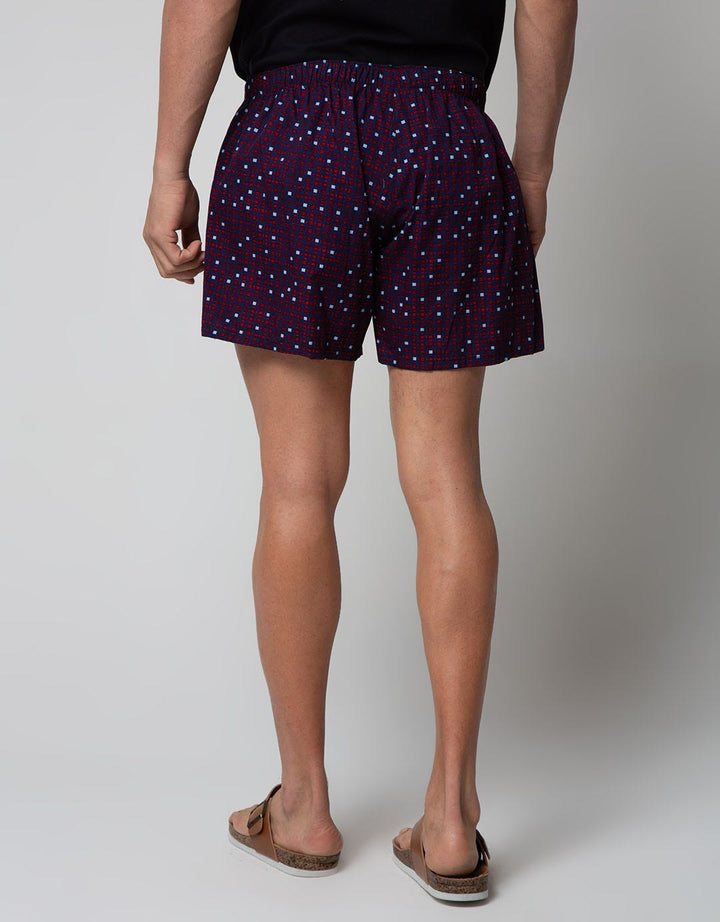 Cole Boxer Woven Abstract Print