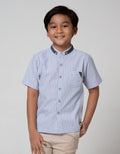 Little M Short Sleeve Shirt Koko Seasonal Stripe