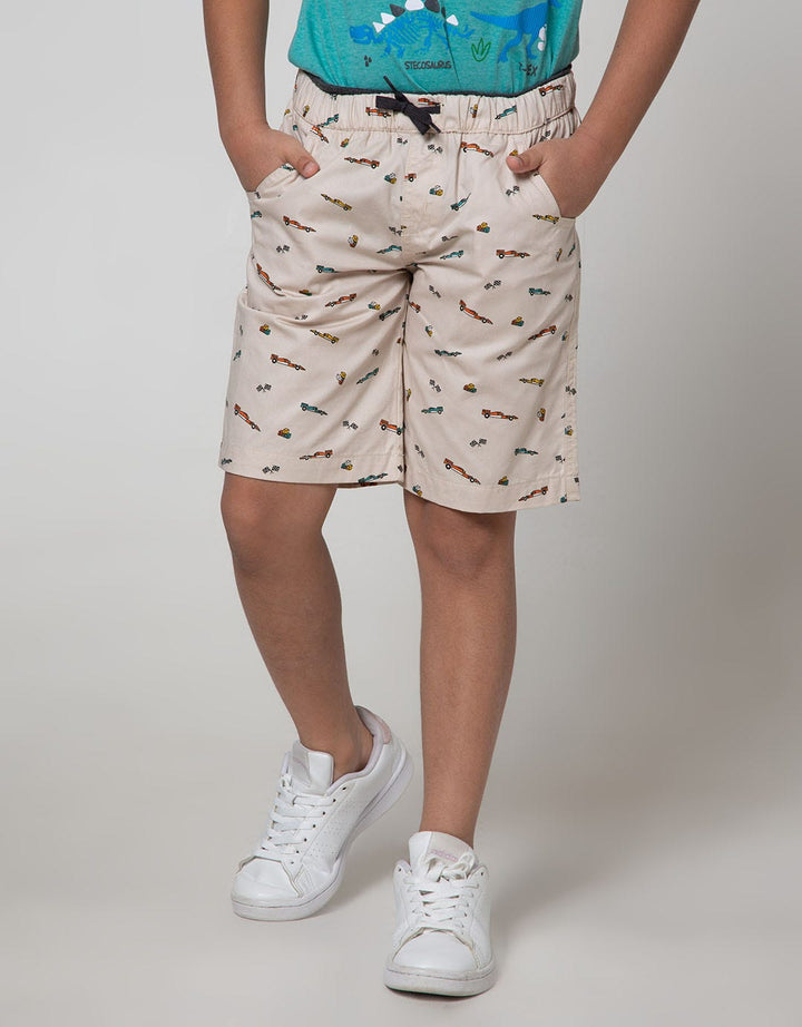 Little M Short Pants Woven Basic Print Car