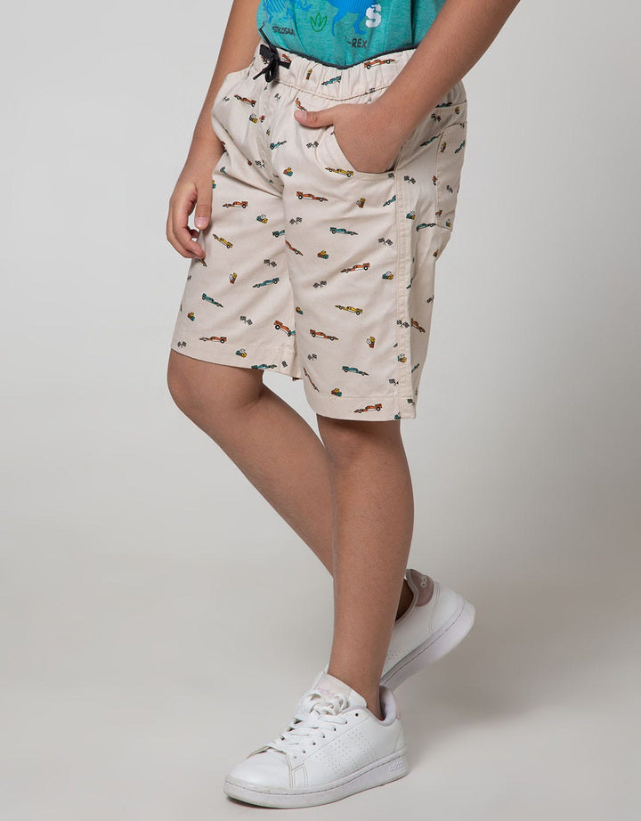 Little M Short Pants Woven Basic Print Car